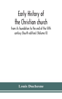 Couverture_Early history of the Christian church