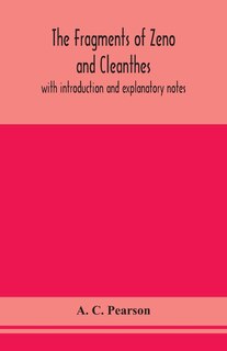 Front cover_The fragments of Zeno and Cleanthes; with introduction and explanatory notes