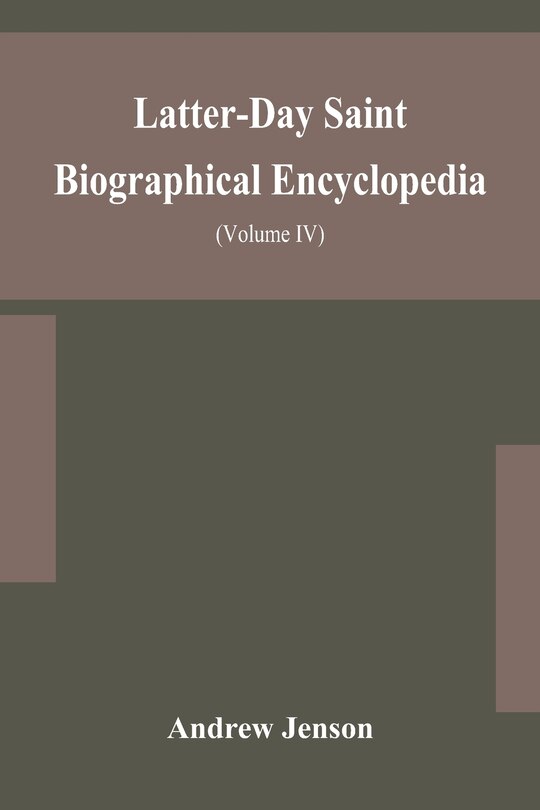 Front cover_Latter-Day Saint biographical encyclopedia