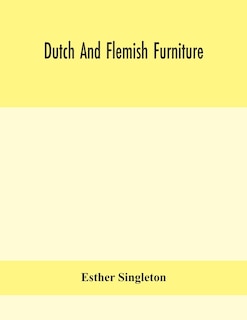 Couverture_Dutch and Flemish furniture