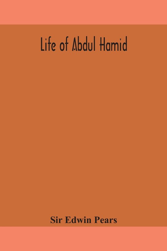 Couverture_Life of Abdul Hamid