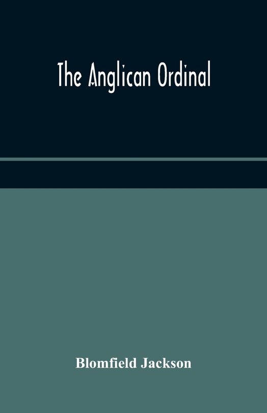 Front cover_The Anglican Ordinal