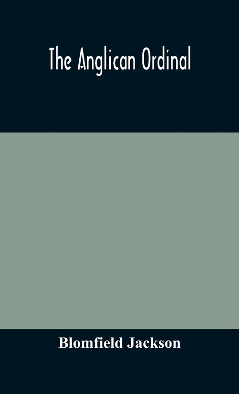 Front cover_The Anglican Ordinal