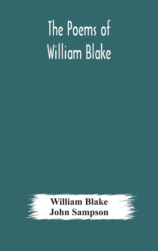 Front cover_The poems of William Blake