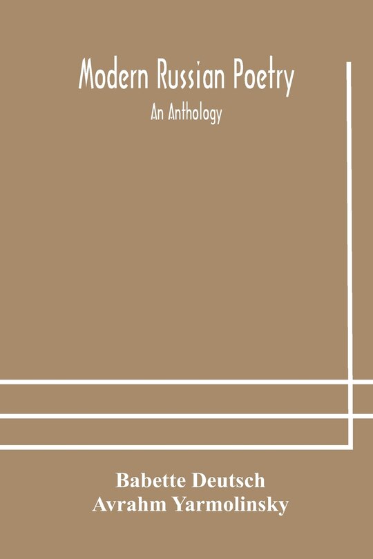 Front cover_Modern Russian poetry