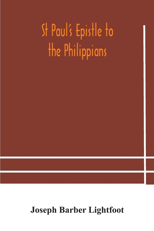 Couverture_St Paul's epistle to the Philippians