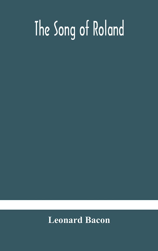 Front cover_The song of Roland