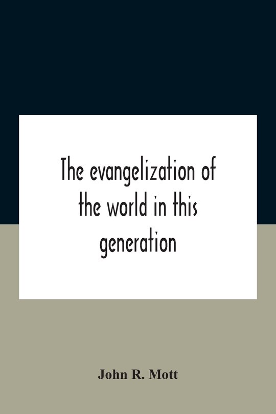 Couverture_The Evangelization Of The World In This Generation