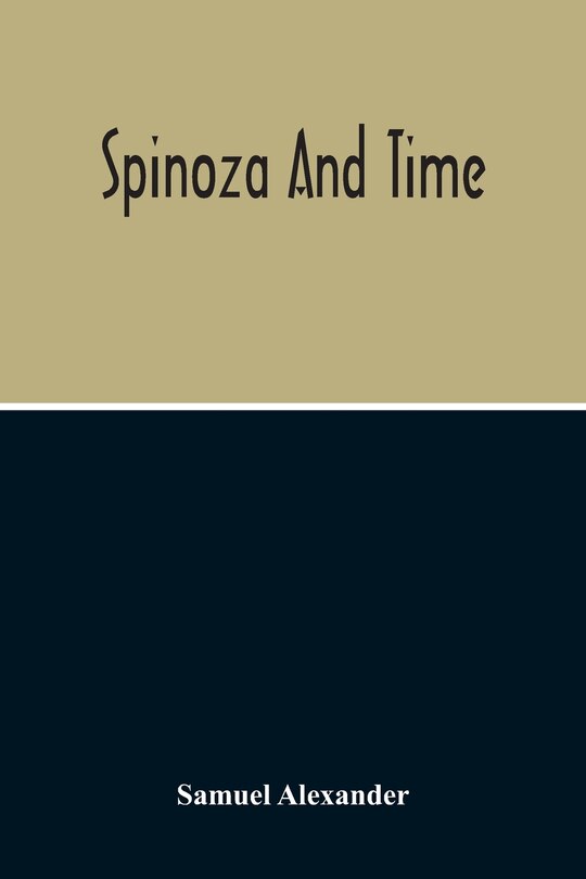 Front cover_Spinoza And Time