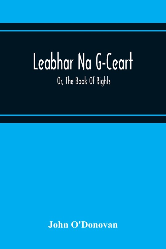 Couverture_Leabhar Na G-Ceart