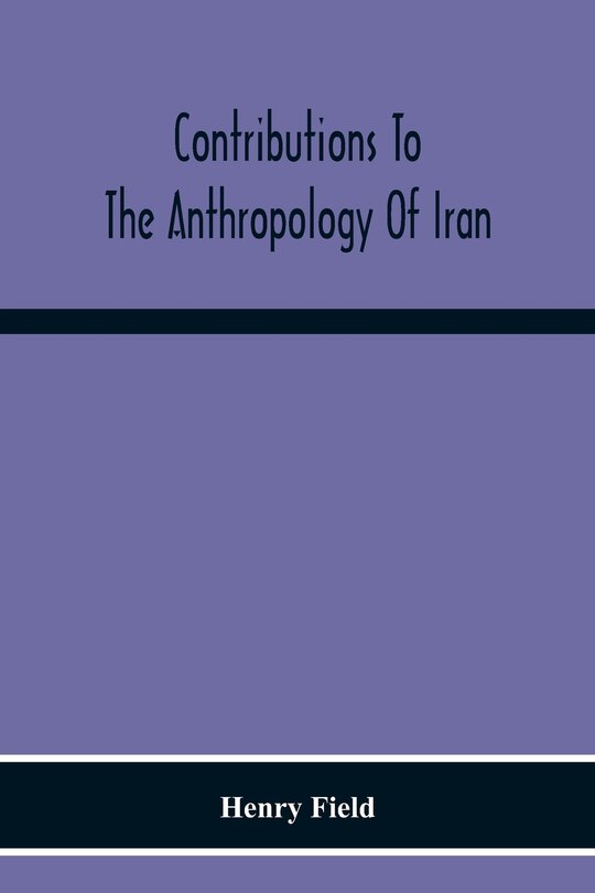 Couverture_Contributions To The Anthropology Of Iran