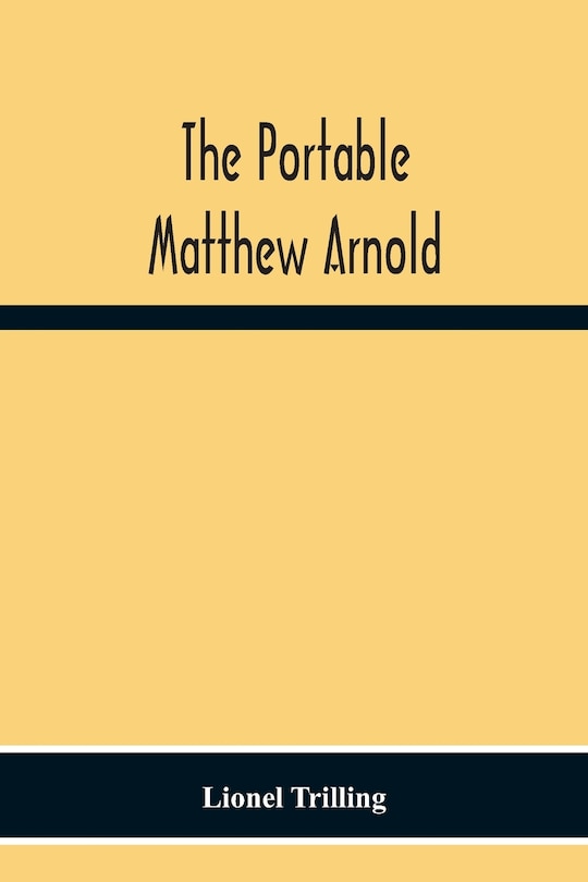 Front cover_The Portable Matthew Arnold