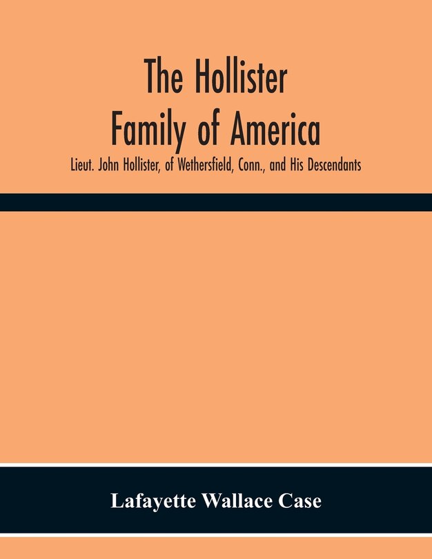 Couverture_The Hollister Family Of America