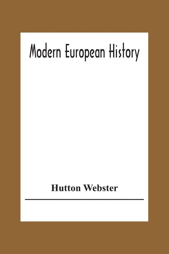Couverture_Modern European History