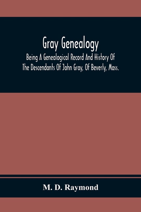 Couverture_Gray Genealogy