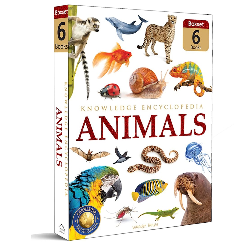 Couverture_Animals - Collection of 6 Books : Knowledge Encyclopedia For Children (Box Set)
