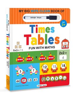 Front cover_My Big Wipe And Clean Book of Times Tables for Kids