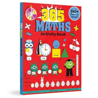 Front cover_365 Maths Activity Book For Kids