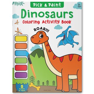 Couverture_Pick and Paint Coloring Activity Book For Kids: Dinosaurs