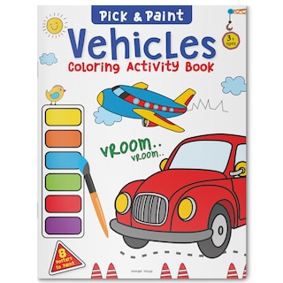 Couverture_Pick and Paint Coloring Book: Vehicles