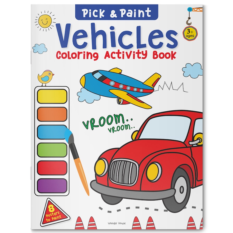 Couverture_Pick and Paint Coloring Book: Vehicles
