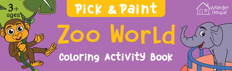 Couverture_Pick and Paint Coloring Book: Zoo World
