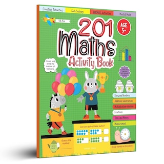 Front cover_201 Maths Activity Book: Fun Activities and Math Exercises