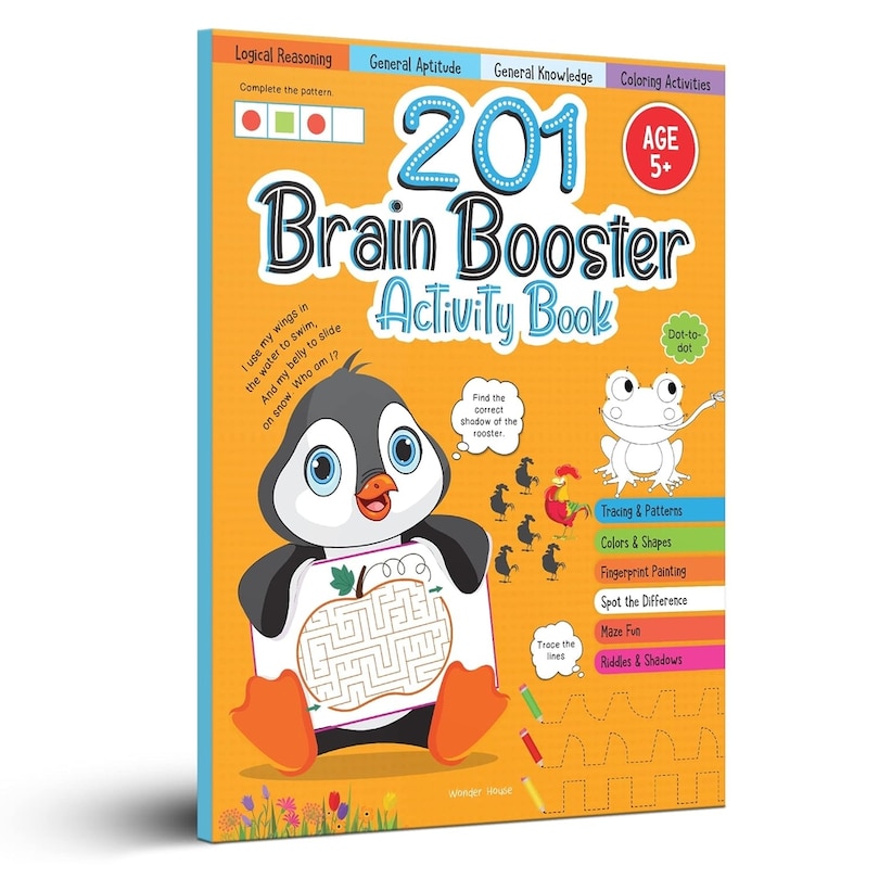 Front cover_201 Brain Booster Activity Book: Fun Activities and Exercises