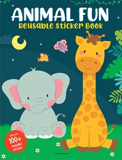 Couverture_Animal Fun Reusable Sticker Book For Children
