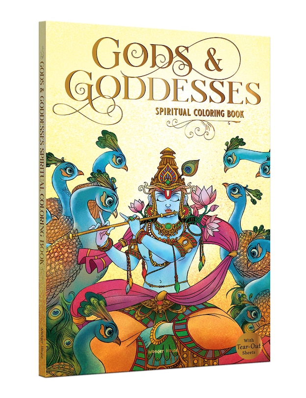 Front cover_Gods and Goddesses: Spiritual Coloring Book