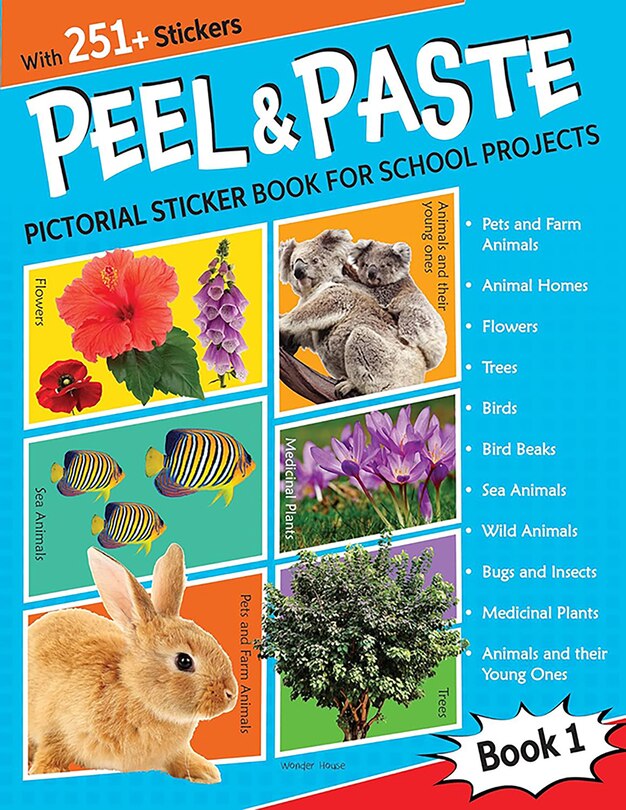 Couverture_Peel & Paste - Pictorial Sticker Book For School Projects - Book 1