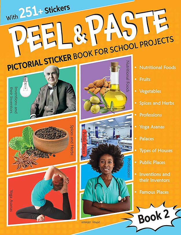 Couverture_Peel & Paste - Pictorial Sticker Book For School Projects - Book 2