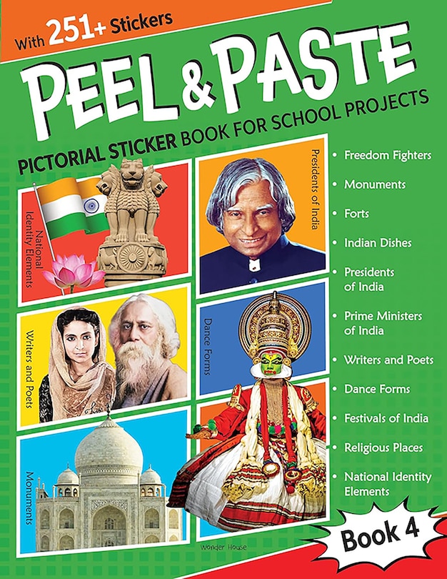 Couverture_Peel & Paste - Pictorial Sticker Book For School Projects - Book 4