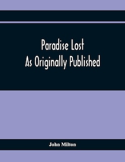 Front cover_Paradise Lost As Originally Published