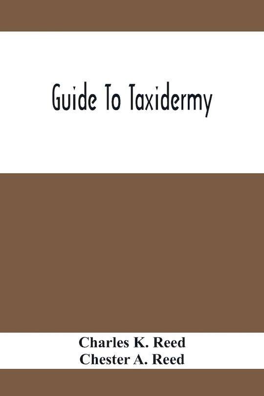 Couverture_Guide To Taxidermy
