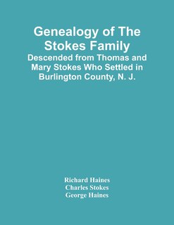Couverture_Genealogy Of The Stokes Family