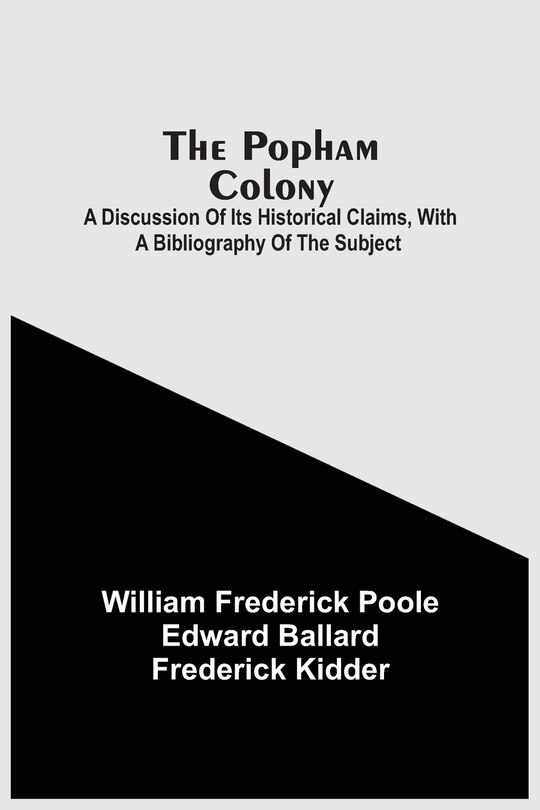 Front cover_The Popham Colony