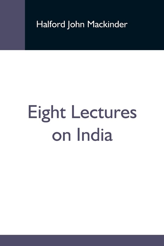 Front cover_Eight Lectures On India