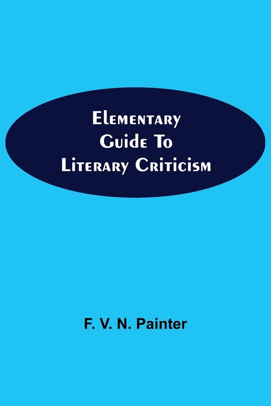 Couverture_Elementary Guide to Literary Criticism
