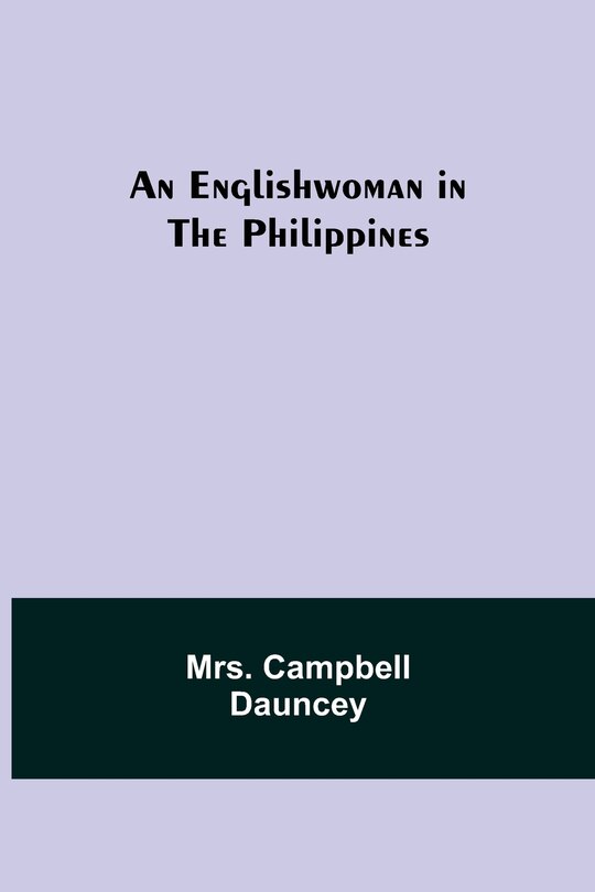 Couverture_An Englishwoman in the Philippines