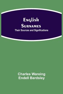 Front cover_English Surnames