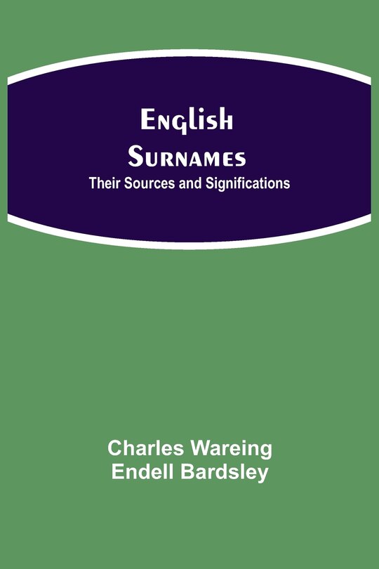 Front cover_English Surnames