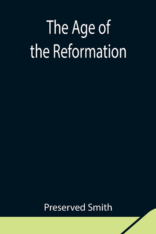 Couverture_The Age of the Reformation