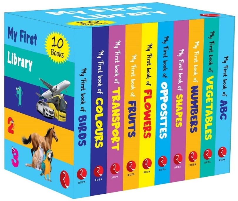 Front cover_My First Library - Set Of 10 Books (Box Set) - Kids Learning Board Books