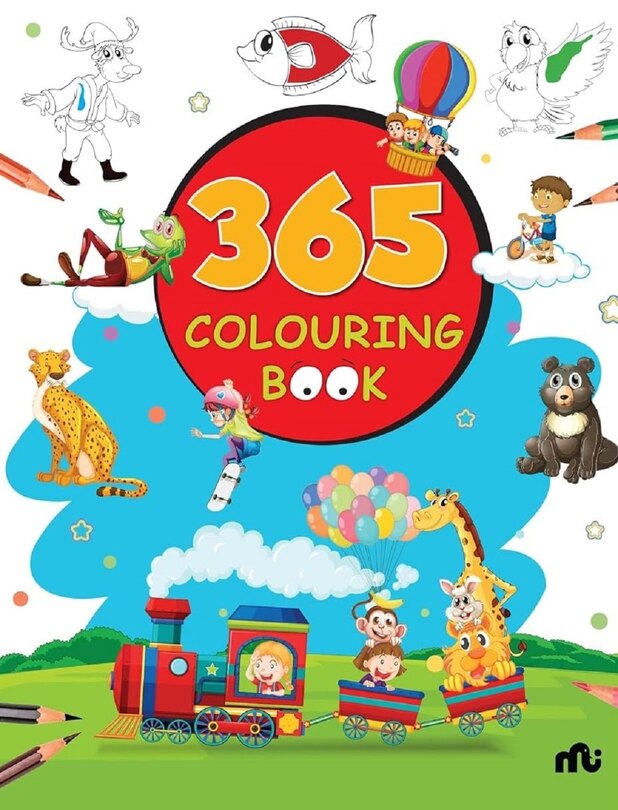 Front cover_365 Colouring Book for Kids