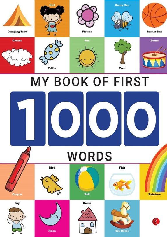 Couverture_My Book of First 1000 Words - Interactive picture book - Numbers and Alphabets