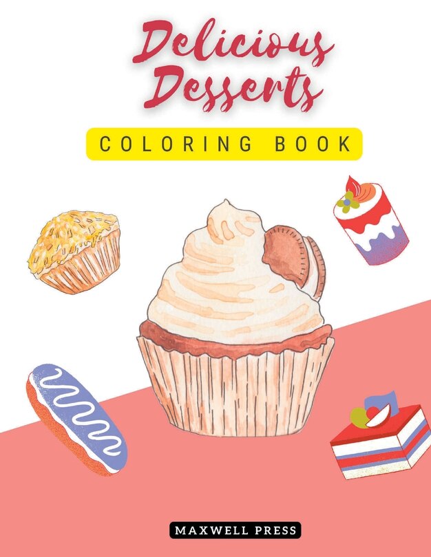 Front cover_Delicious Desserts coloring book