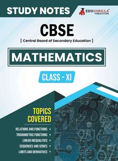 Front cover_CBSE (Central Board of Secondary Education) Class XI Science - Mathematics Topic-wise Notes A Complete Preparation Study Notes with Solved MCQs