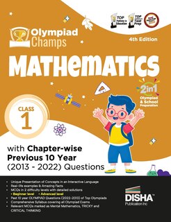 Couverture_Olympiad Champs Mathematics Class 1 with Chapter-wise Previous 10 Year (2013 - 2022) Questions 4th Edition Complete Prep Guide with Theory, PYQs, Past & Practice Exercise