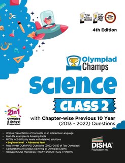 Couverture_Olympiad Champs Science Class 2 with Chapter-wise Previous 10 Year (2013 - 2022) Questions 4th Edition Complete Prep Guide with Theory, PYQs, Past & Practice Exercise